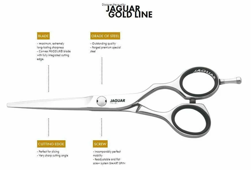 Forbici per capelli Jaguar Gold Line Diamond E Offset