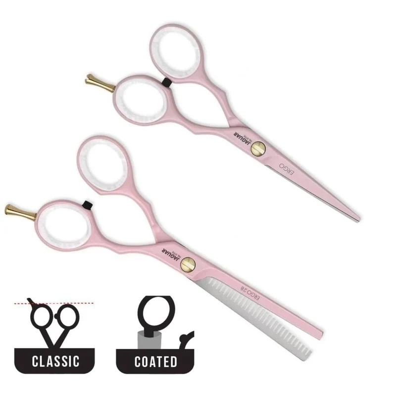 Set di forbici da parrucchiere Jaguar Pink Pre Style Ergo