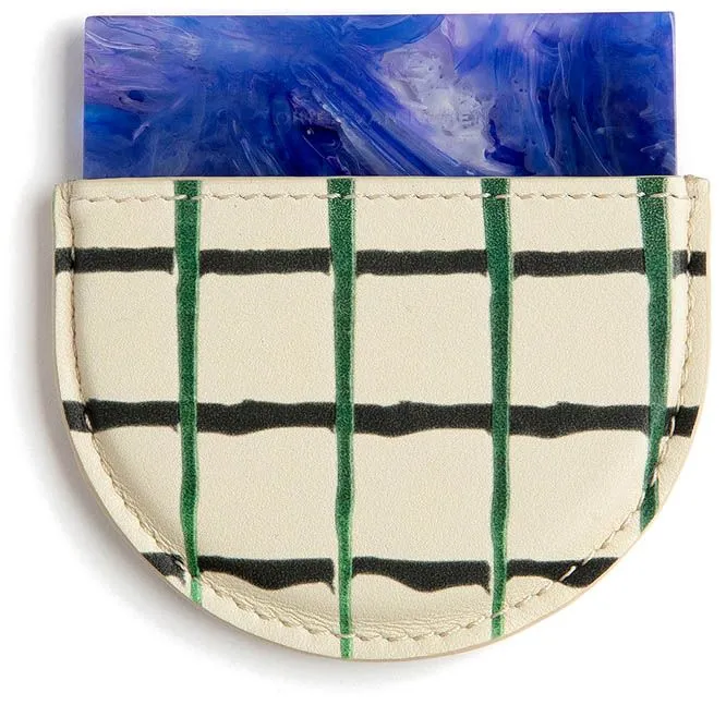 Specchio a Mezzaluna in Resina Tartan Dvn Mirror