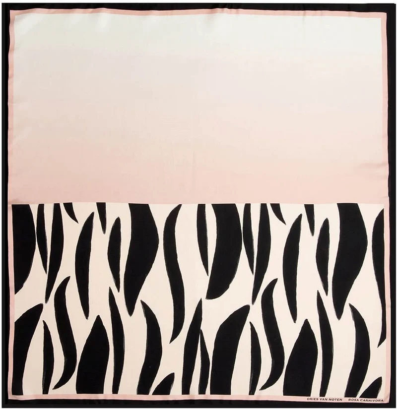 Foulard Rosa Carnivora Foulard di Seta