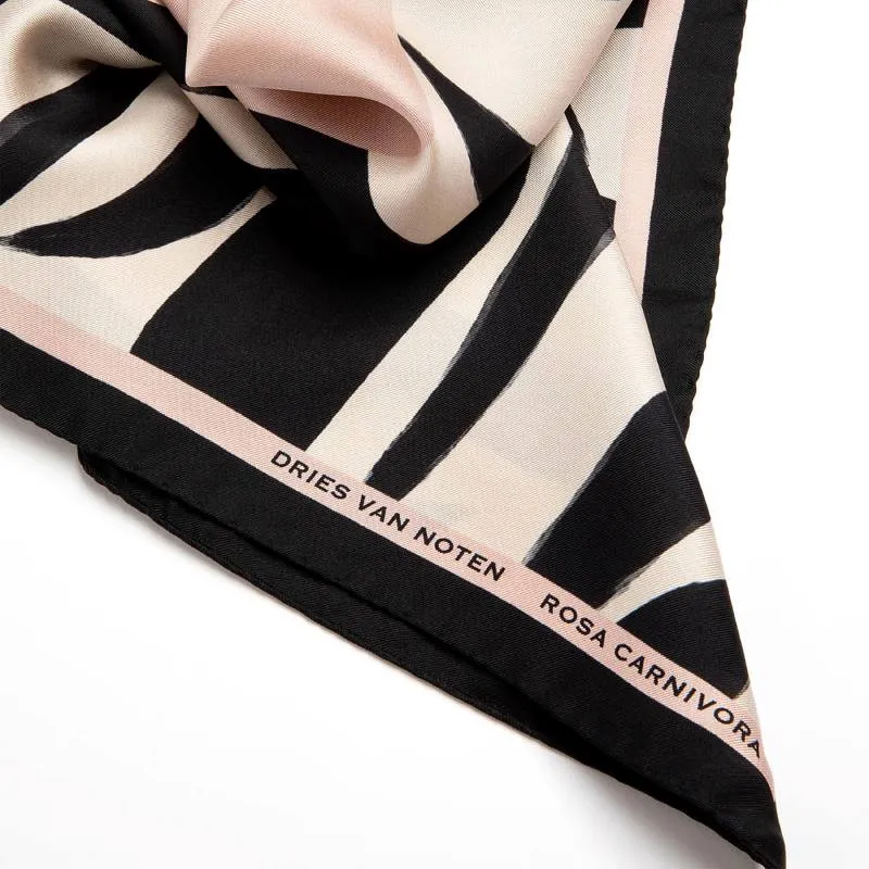 Foulard Rosa Carnivora Foulard di Seta