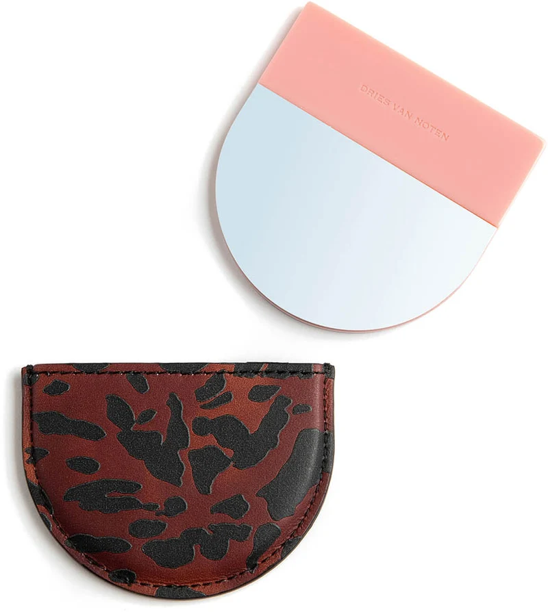 Specchio a Mezzaluna in Resina Pink Dvn Mirror