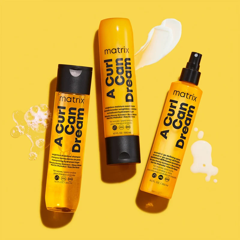 Matrix A Curl Can Dream Weightless Moisture Shampoo 300ml Conditioner 300ml Leave-In 250ml