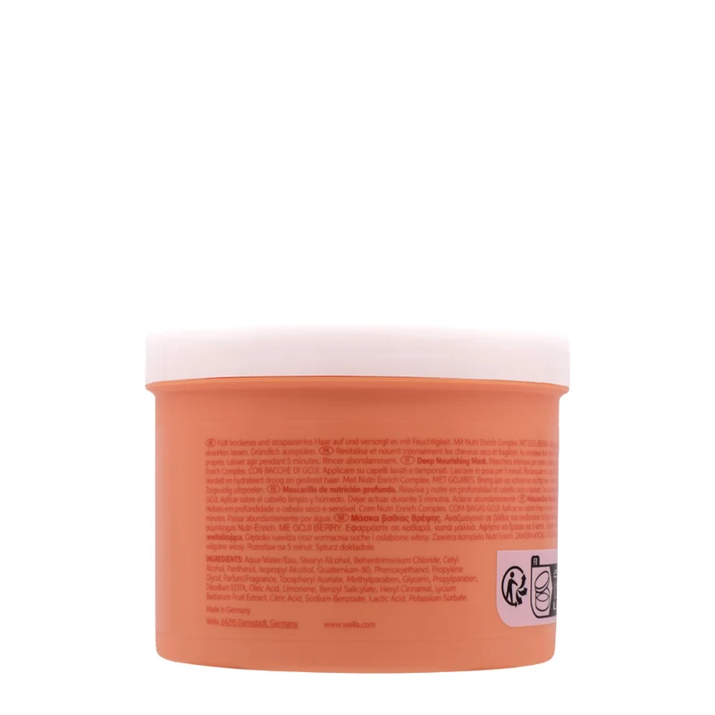 Wella Invigo Nutri Enrich Deep Nourishing Mask 500ml - maschera capelli secchi e stressati