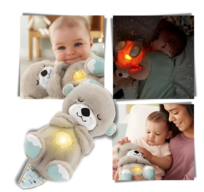 Lontra Breathing Bear Peluche Calmante Neonati - Simula Respiro 30cm