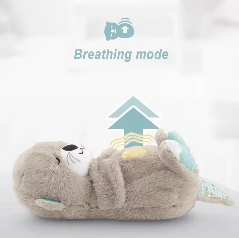 Lontra Breathing Bear Peluche Calmante Neonati - Simula Respiro 30cm