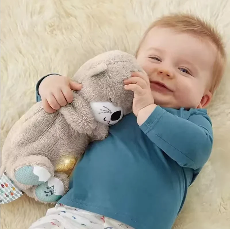Lontra Breathing Bear Peluche Calmante Neonati - Simula Respiro 30cm