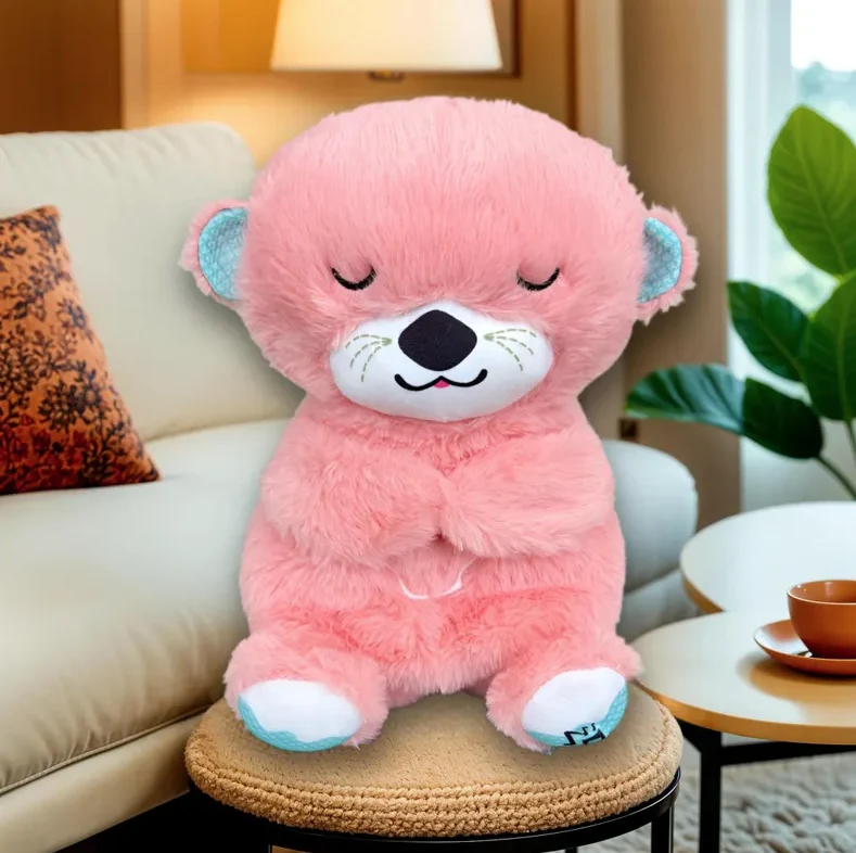 Lontra Breathing Bear Peluche Calmante Neonati - Simula Respiro 30cm