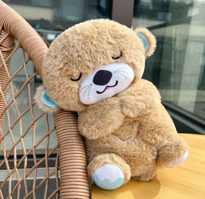 Lontra Breathing Bear Peluche Calmante Neonati - Simula Respiro 30cm