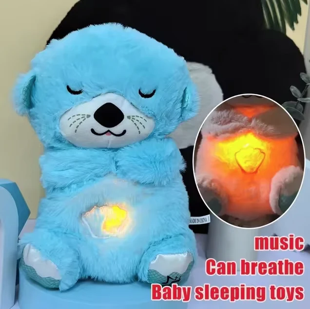 Lontra Breathing Bear Peluche Calmante Neonati - Simula Respiro 30cm