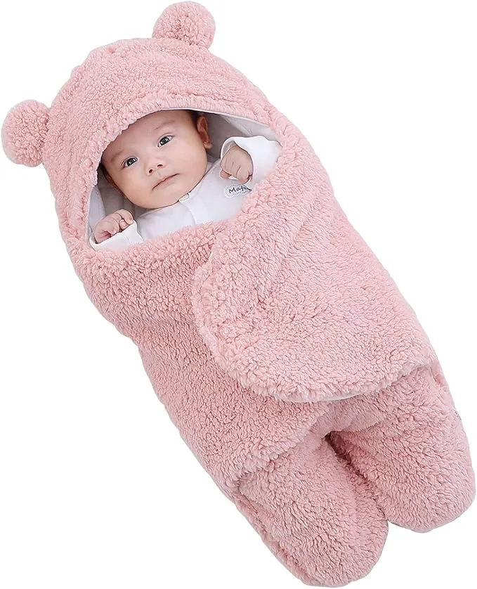 Coperta Teddy Bear Baby Blanket Fluffikins - Morbidezza e Calore per il Tuo Piccolo Rosa