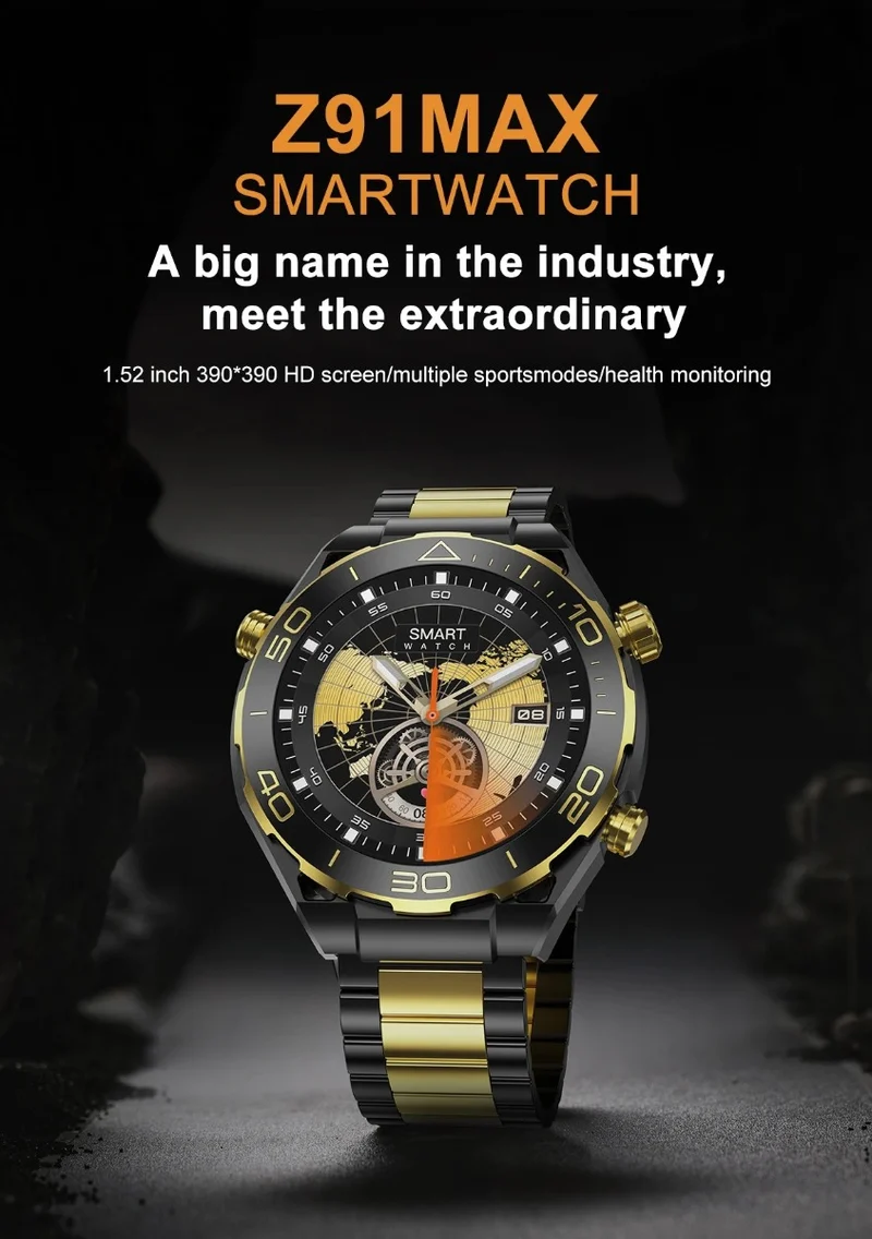 Smart Watch ultimate design z91 pro max orologio intelligente con schermo a colori da 1,52 pollici qualita eccellente