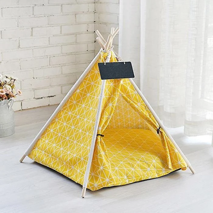 Cuccia per animali domestici Tenda Indiana con diverse fantasie portatile rimovibile lavabile