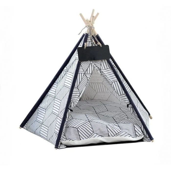 Cuccia per animali domestici Tenda Indiana con diverse fantasie portatile rimovibile lavabile