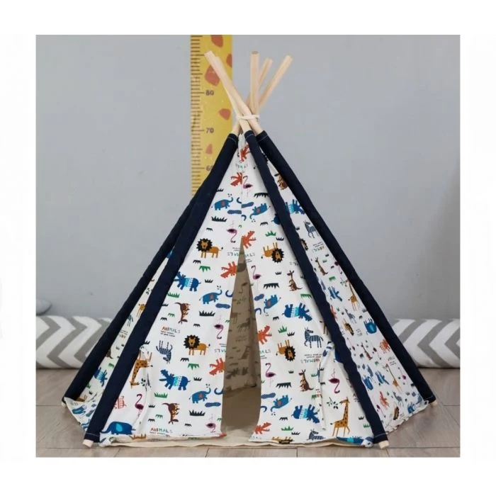 Cuccia per animali domestici Tenda Indiana con diverse fantasie portatile rimovibile lavabile