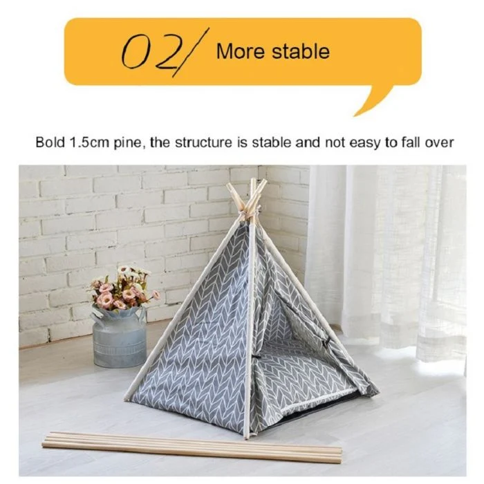 Cuccia per animali domestici Tenda Indiana con diverse fantasie portatile rimovibile lavabile