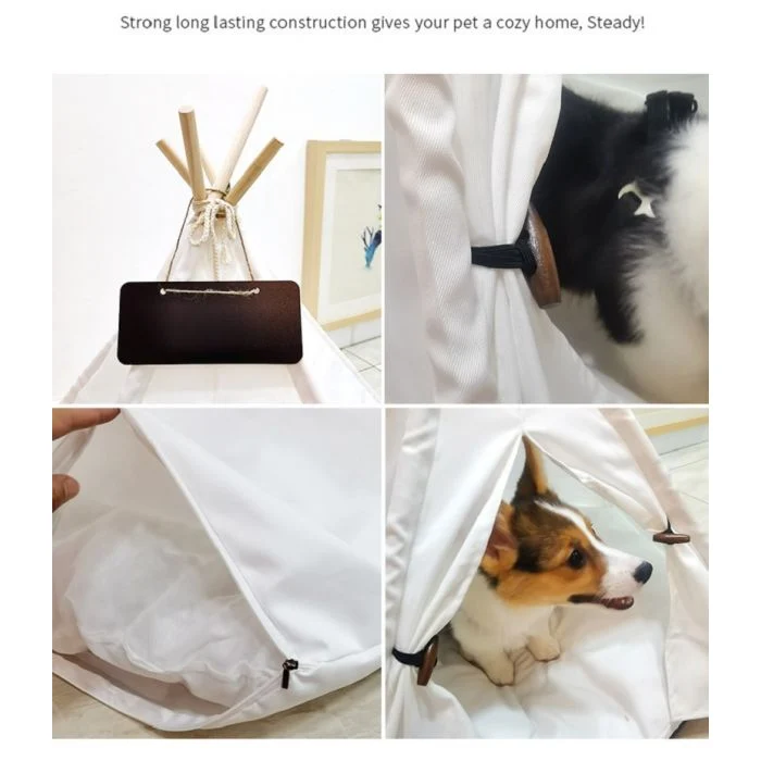 Cuccia per animali domestici Tenda Indiana con diverse fantasie portatile rimovibile lavabile