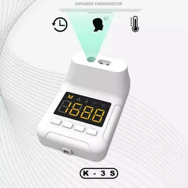 Termometro Termoscanner A Distanza Ir Ad Infrarossi Body Scanner Da Muro Per Aziende K3-s