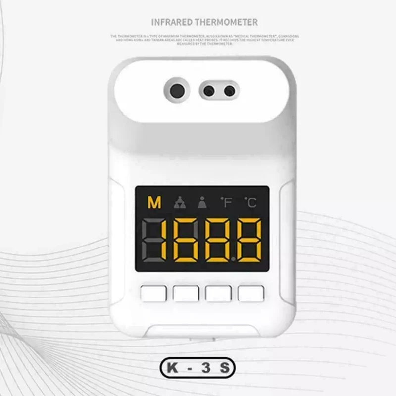 Termometro Termoscanner A Distanza Ir Ad Infrarossi Body Scanner Da Muro Per Aziende K3-s