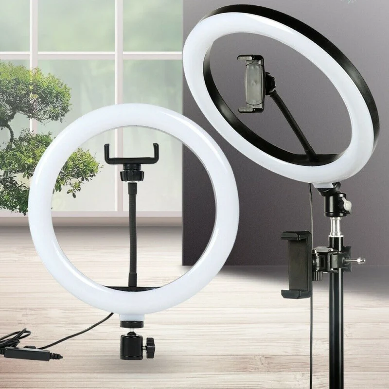 Anello luminoso Smd Led Per Video e Fotografia Selfie con Cavalletto e Supporto Smartphone