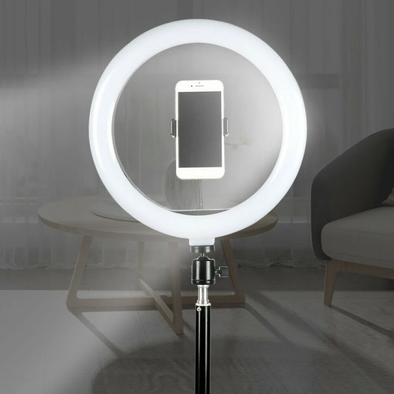 Anello luminoso Smd Led Per Video e Fotografia Selfie con Cavalletto e Supporto Smartphone