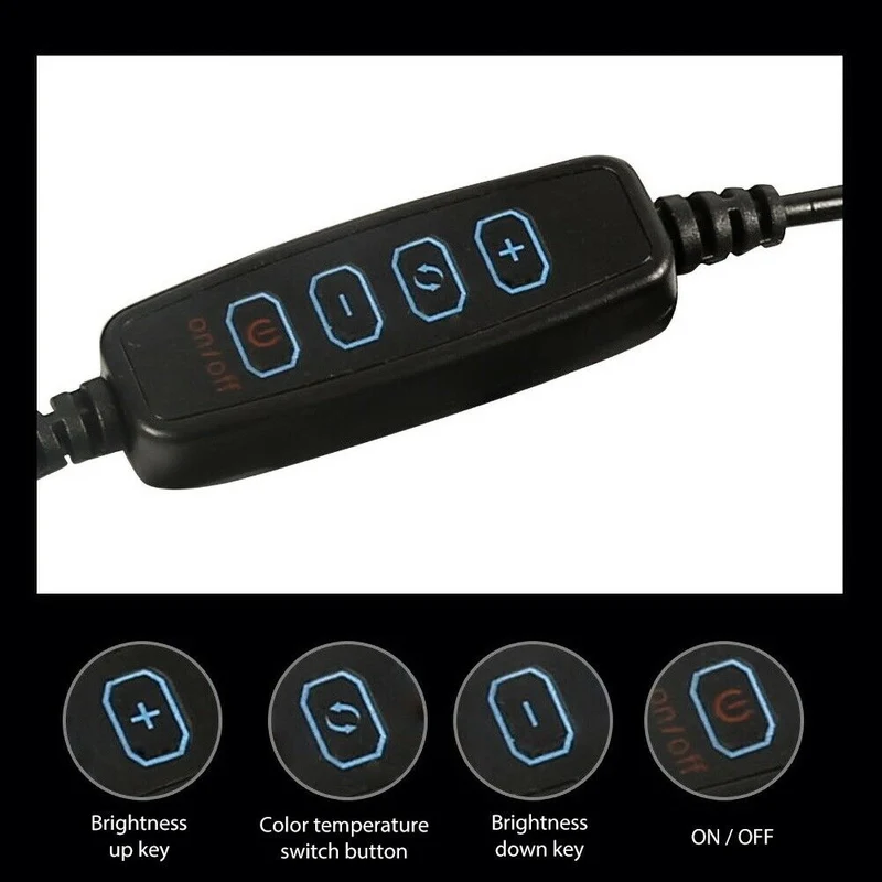 Anello luminoso Smd Led Per Video e Fotografia Selfie con Cavalletto e Supporto Smartphone