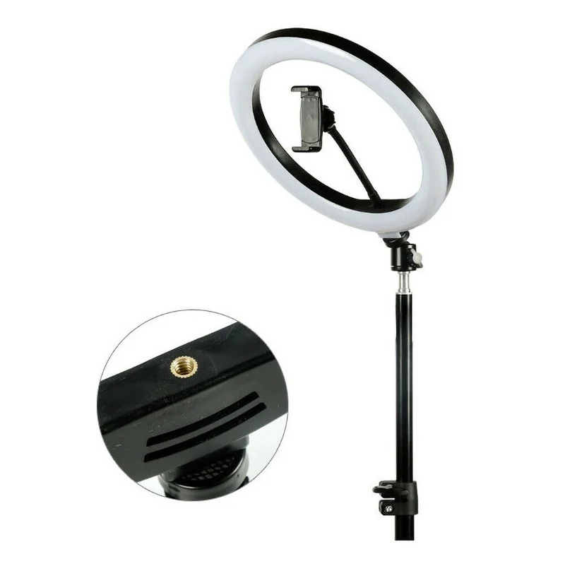 Anello luminoso Smd Led Per Video e Fotografia Selfie con Cavalletto e Supporto Smartphone