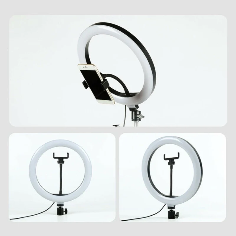 Anello luminoso Smd Led Per Video e Fotografia Selfie con Cavalletto e Supporto Smartphone