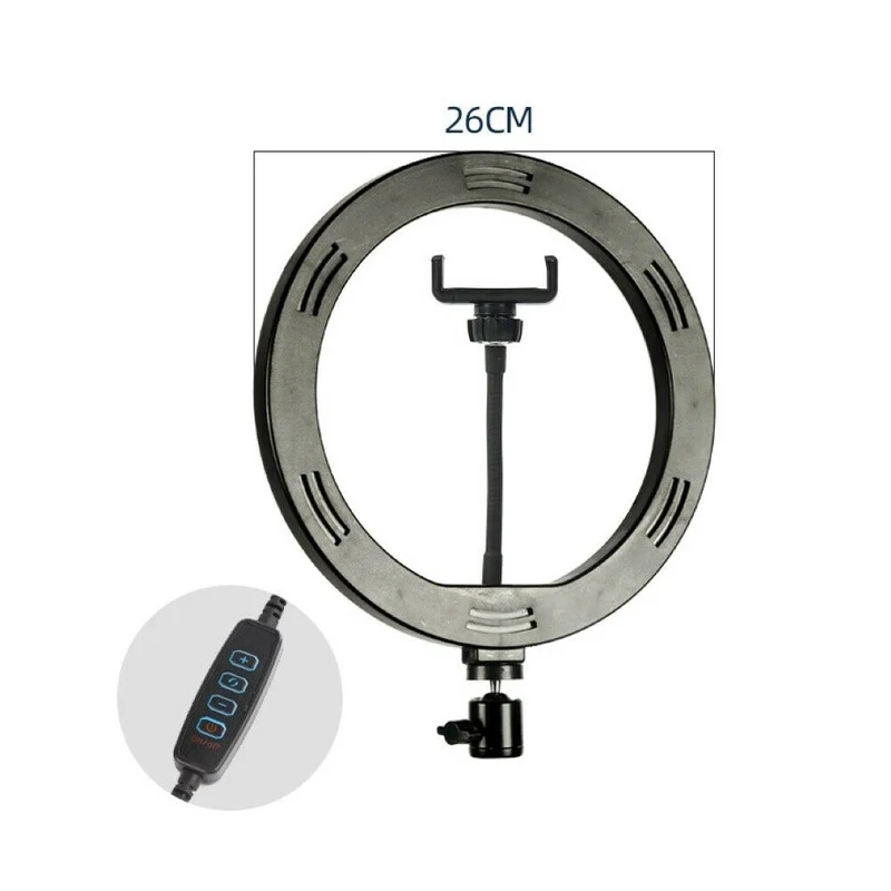 Anello luminoso Smd Led Per Video e Fotografia Selfie con Cavalletto e Supporto Smartphone