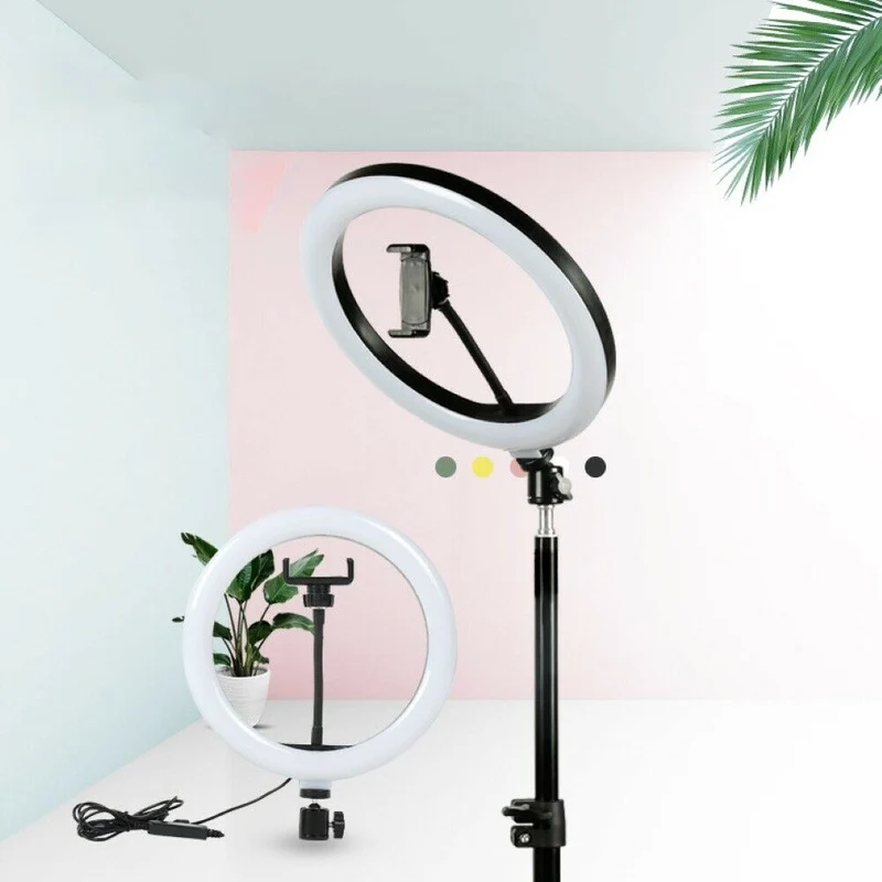 Anello luminoso Smd Led Per Video e Fotografia Selfie con Cavalletto e Supporto Smartphone
