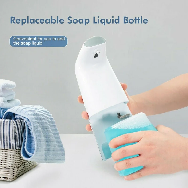 Dispenser Sapone Gel Automatico Schiuma 300ml Con Sensore Bagno Casa Ipx3 6w