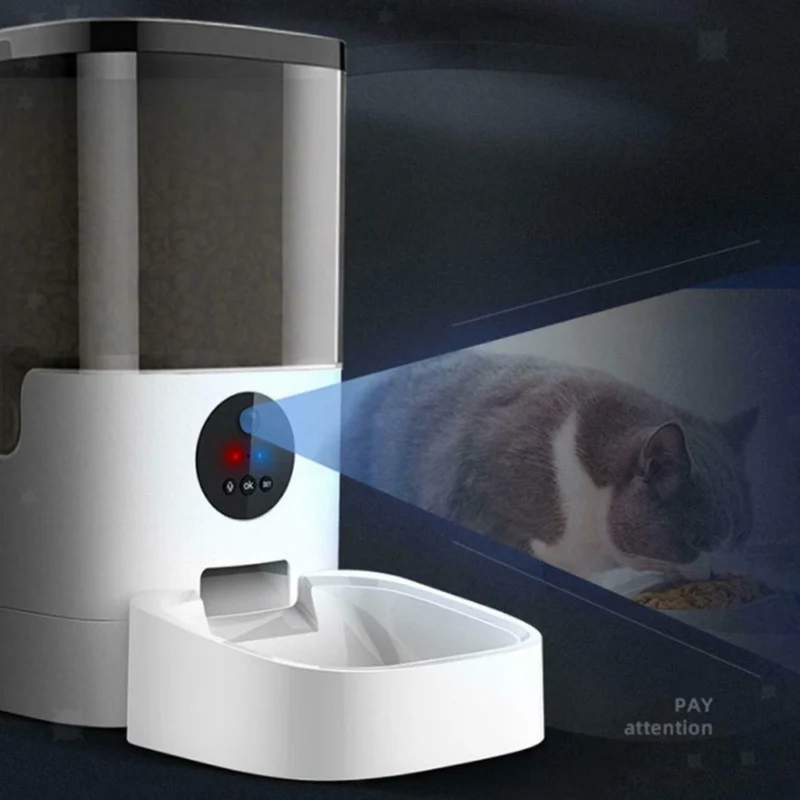 Dispenser automatico di mangime per animali domestici cani gatti dispenser