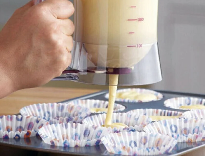 Dosatore dispenser preparati per dolci pancake muffin torte senza sporcare 900ml