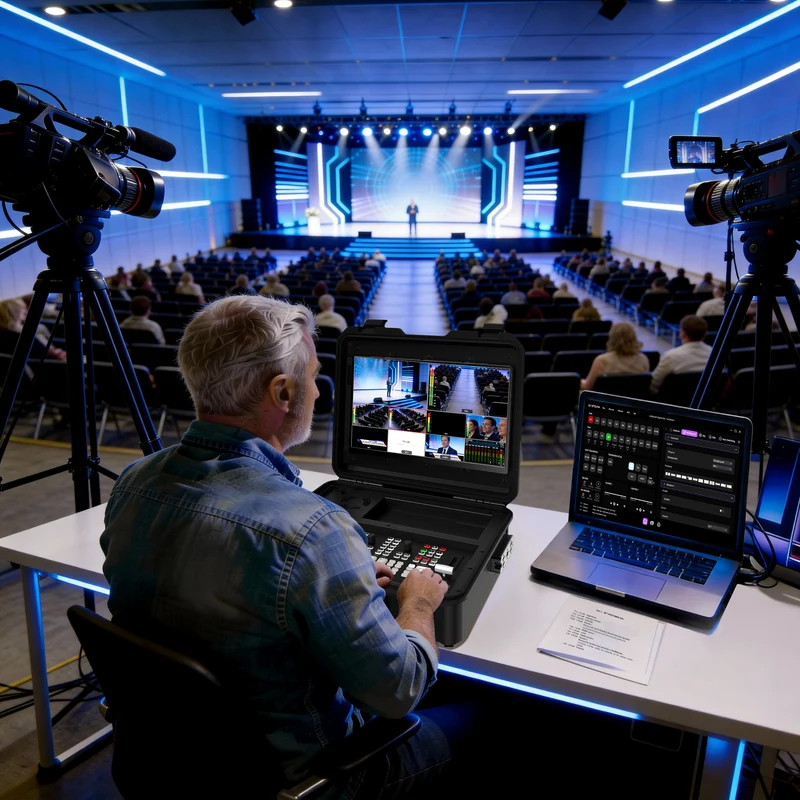 New-in GoStream Duet 8 ISO Kit: All in One Pro Live Streaming Multi-Camera Video Switcher ISO Recorder Player Kit 4 HDMI&SDI in USB-C I/O (Copy)