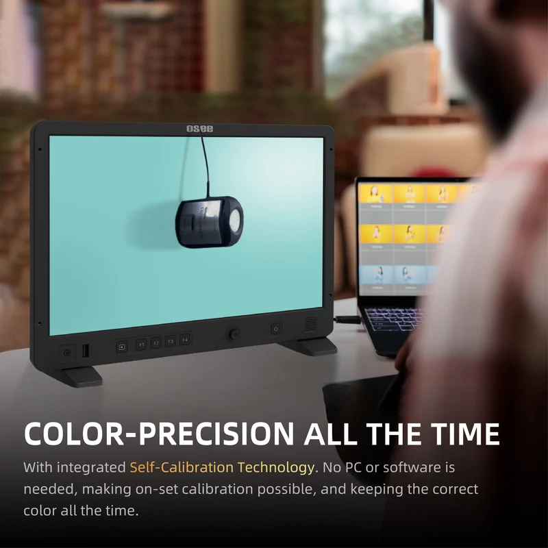 Mega 15S: 15.4" HDR Production Monitor | 1500nits Brightness, Waveform & 3D LUT | HDMI/3G-SDI I/O for Studio & Live Broadcast