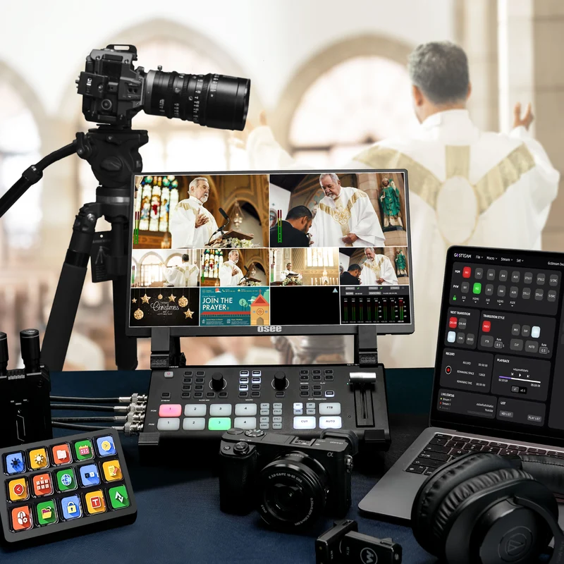 GoStream Duet: SDI Video Mixer & Broadcast Switcher for Live Stream | NDI HX, Multi-Camera Switching