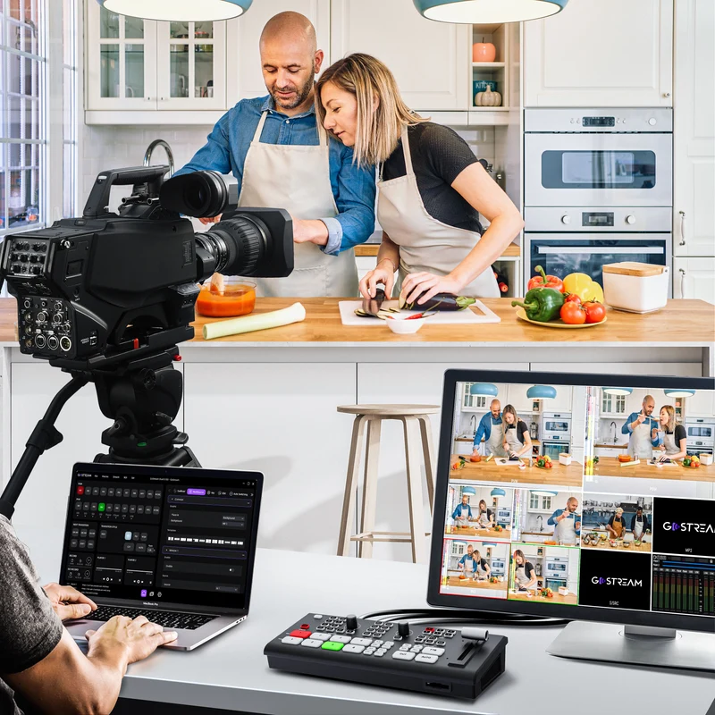 GoStream Deck - HDMI Video Switcher & Live Broadcast Mixer | All-in-One Professional Streaming Solution