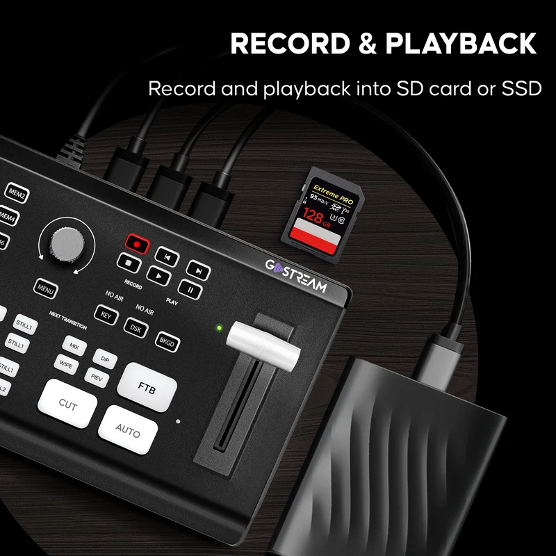 GoStream Deck - HDMI Video Switcher & Live Broadcast Mixer | All-in-One Professional Streaming Solution