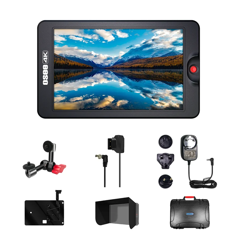 G7 7" HDR On-Camera Field Monitor Kit | 1000nits Brightness, Waveform & Peaking, 3D LUT Support | HDMI I/O with Sunhood & Mounting Solutions