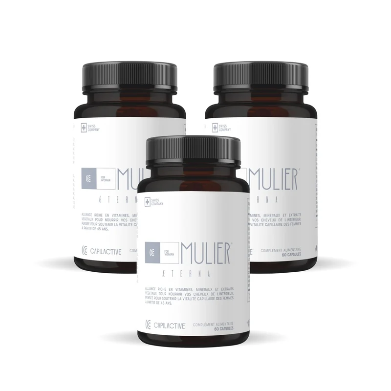 CapilActive MULIER Æterna : Anti-chute et Densité Cheveux Femme 45+ (Ménopause & Hormones)