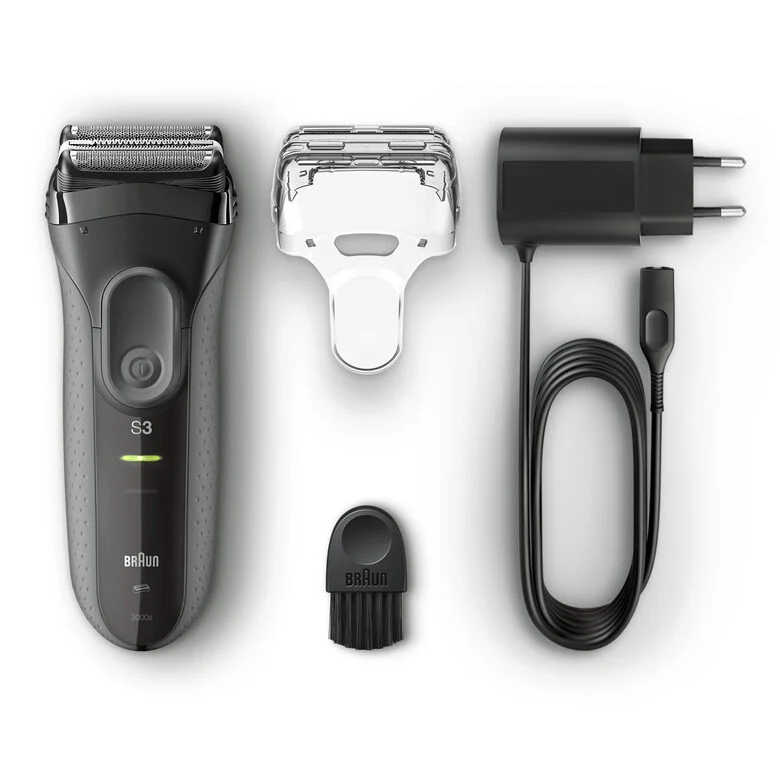Braun Series 3 ProSkin 3000s Rasoio Elettrico, Nero - Ricaricabile