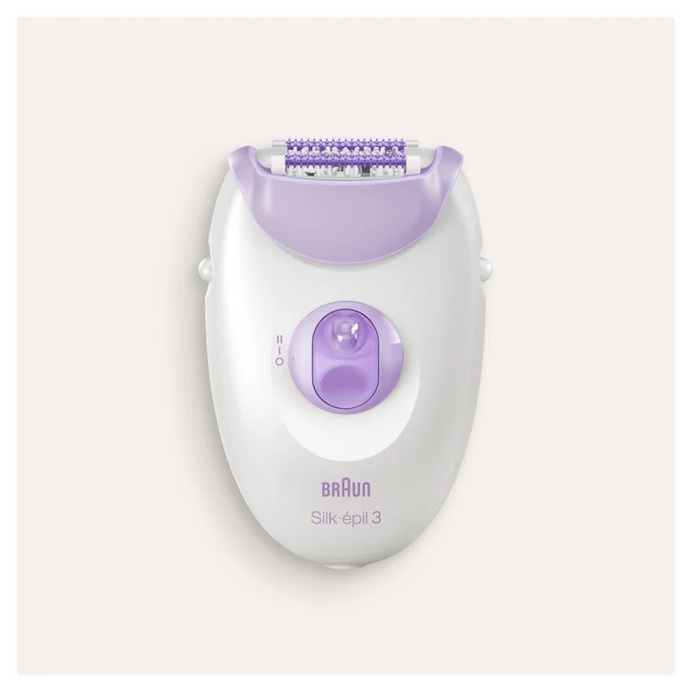 Braun Silk-épil 3 -170, Epilatore Donna Per La Rimozione Duratura Dei Peli - Bianco/Viola