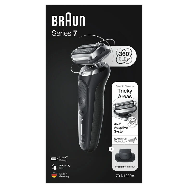 Braun Series 7 70-N1200s Rasoio Trimmer Nero