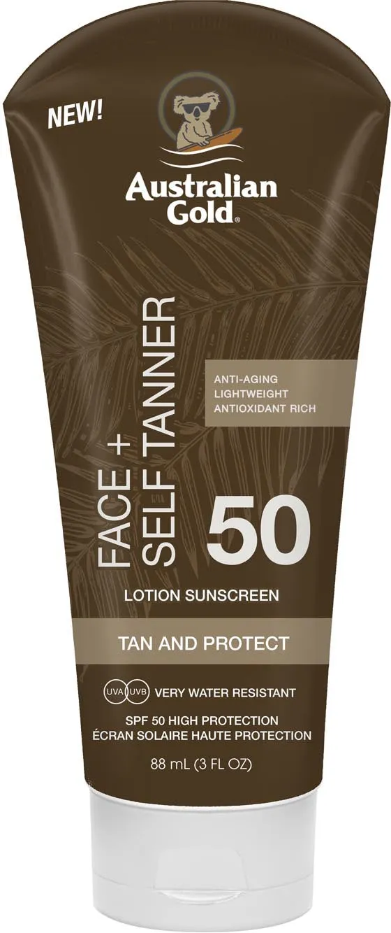 SPF 50 Face+ Self Tanner Lotion Lozione