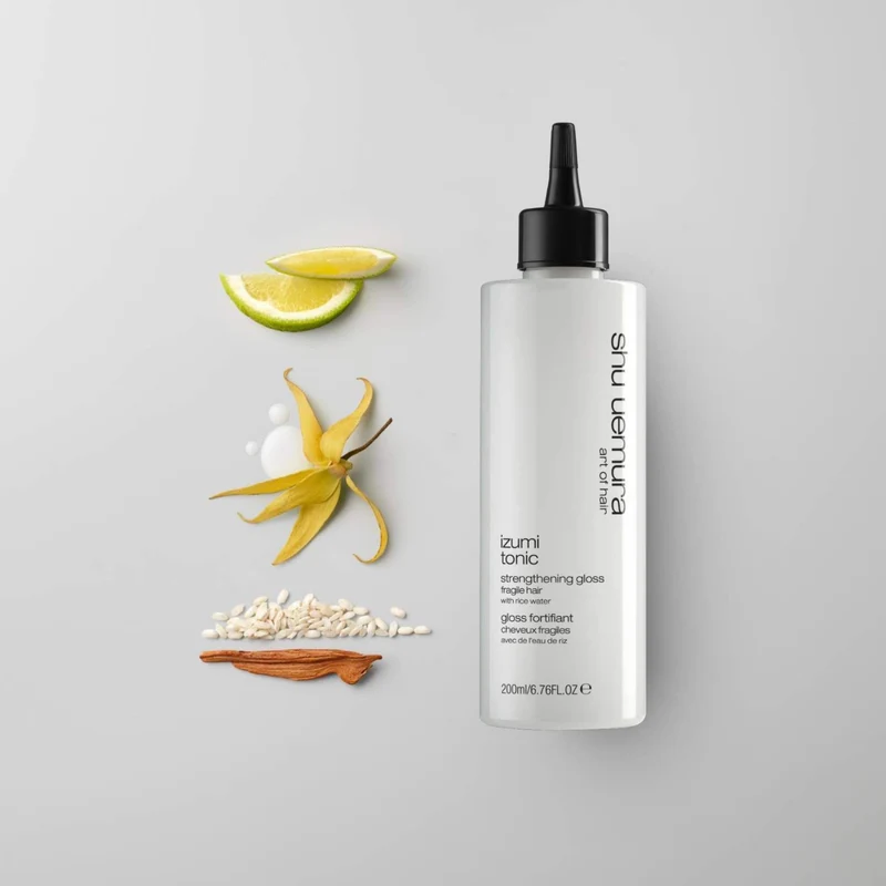 Shu Uemura Izumi Tonic Gloss 200ml per Capelli Fragili, Spenti e con Doppie Punte