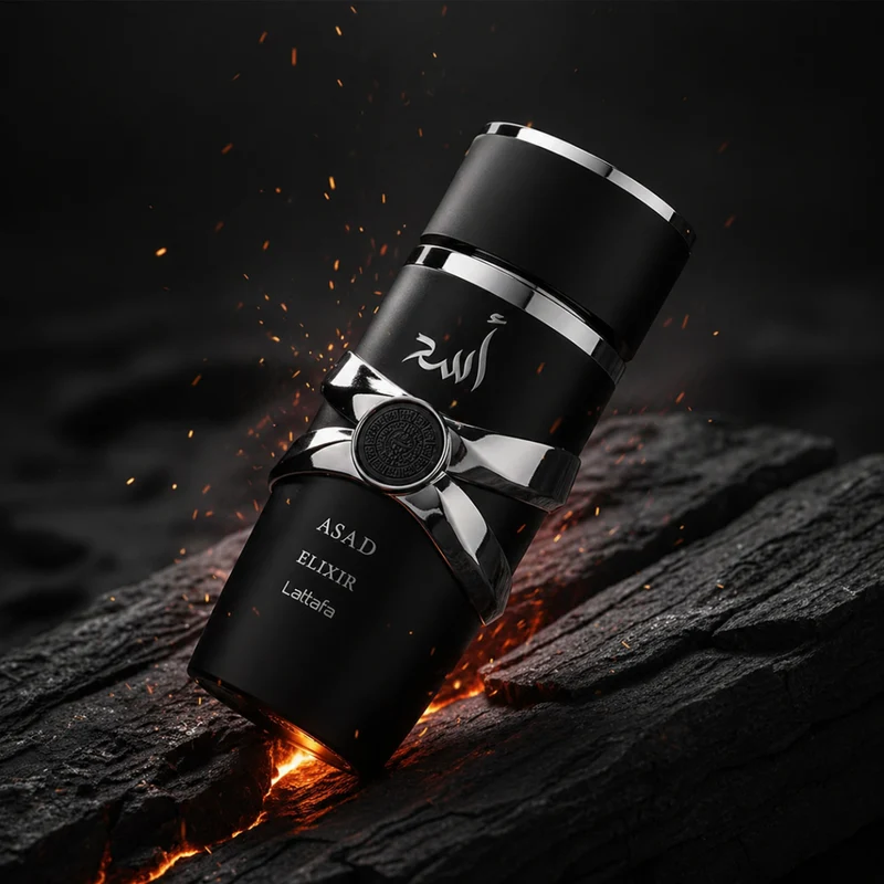 Lattafa Asad Elixir 100ml Eau de Parfum – Profumo Uomo Intenso Woody Spicy Oriental