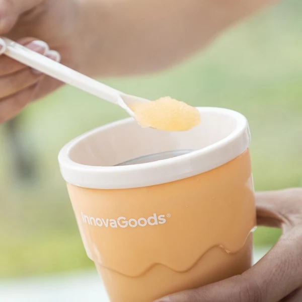 Bicchiere per Fare Gelati e Granite con Ricette Frulsh InnovaGoods