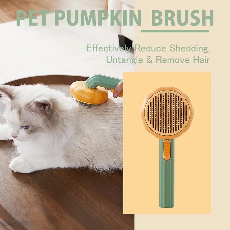 Spazzola autopulente per cani gatti cuccioli conigli animali domestici per toelettatura rimuove delicatamente il sottopelo sciolto per cani e gatti per peli corti e lunghi