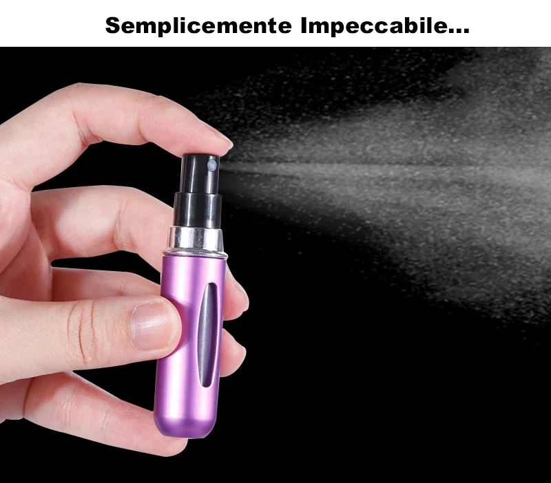 Spray Porta Profumo, Portaprofumo in bottiglietta elegante da 8ml