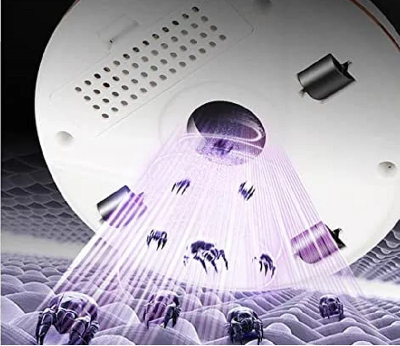 Aspirapolvere antiacaro senza filo aspirapolvere per acari con luce uv-c sterilizzante 120w aspirapolvere per materassi con filtro hepa per materassi cuscini letto coperte divani